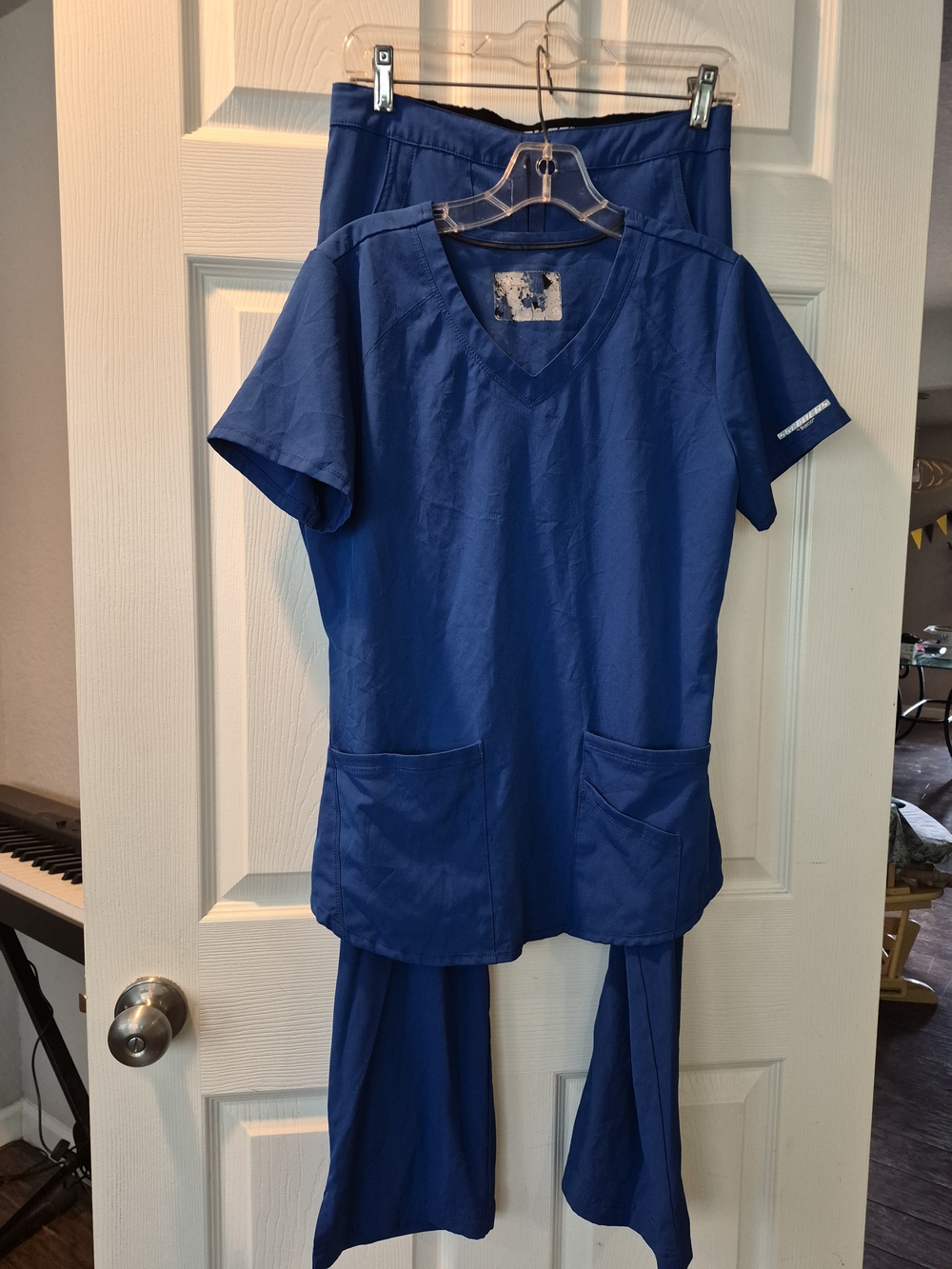 Skechers Royal Blue V-Neck Scrub Set